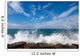 The waves breaking on a stony beach Wall Mural
