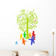 colorful group tree Wall Decal