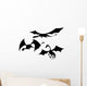 Three Dragon Silhouettes Wall Stickers