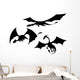 Three Dragon Silhouettes Wall Stickers