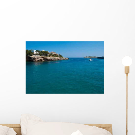 Speed Boat Entering Porto Wall Decal