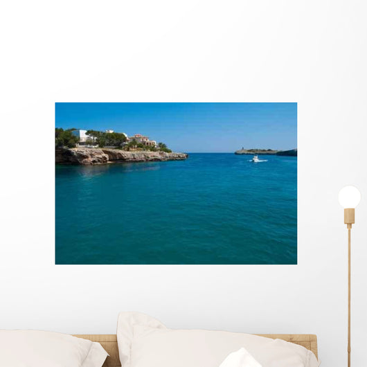Speed Boat Entering Porto Wall Decal
