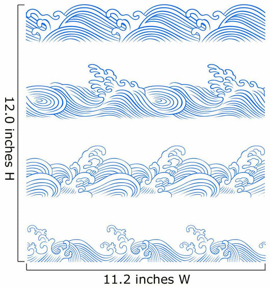 Ocean Wave Set Wall Decal - WallMonkeys.com – Wallmonkeys