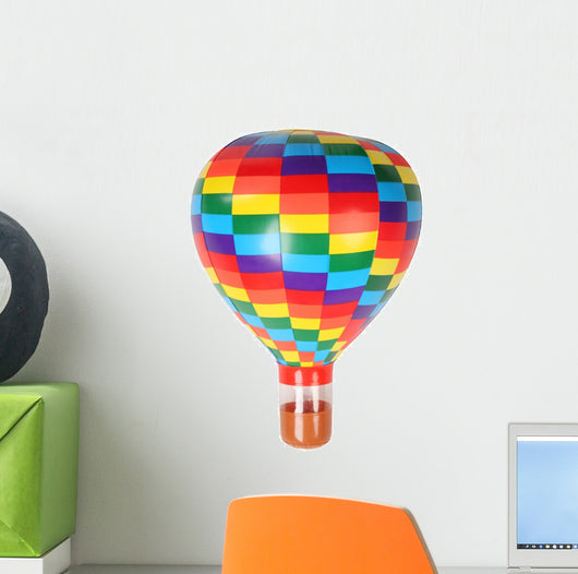 Multicolored Hot-air Balloon Toy Wall Decal