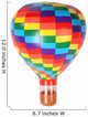Multicolored Hot-air Balloon Toy Wall Decal