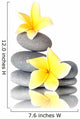 Yellow Flowers Stacked Stones