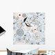 Graphic Floral Pattern Wall Decal