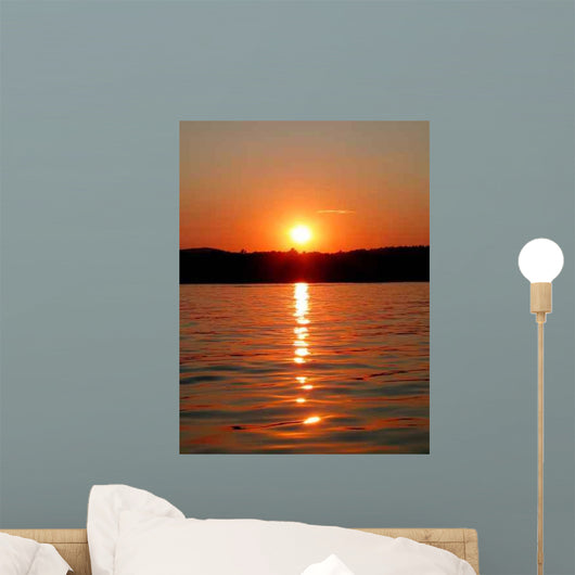 Sunset Lake Wall Decal Design 1