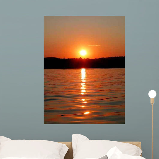 Sunset Lake Wall Decal Design 1