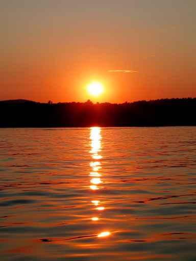 Sunset Lake Wall Decal Design 1