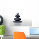 Zen - Stones in Balanced Pile in Calm Water Wall Mural