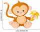 Baby Monkey Eating Banana