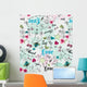 Cute Seamless Artwork Wall Decal