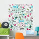 Cute Seamless Artwork Wall Decal
