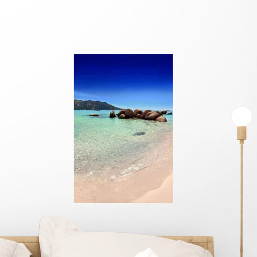 Stitched Panorama Plage Wall Decal Design 1
