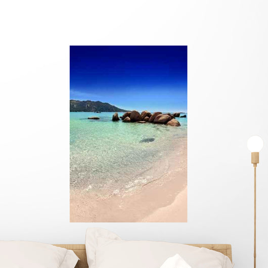 Stitched Panorama Plage Wall Decal Design 1