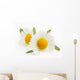 Macro shot of wild camomiles Wall Decal