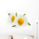 Macro shot of wild camomiles Wall Decal
