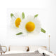 Macro shot of wild camomiles Wall Decal