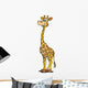 Giraffe Standing Laughing Wall Decal