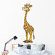 Giraffe Standing Laughing Wall Decal
