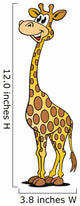 Giraffe Standing Laughing Wall Decal