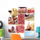 Italian food collage Wall Mural