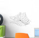 Simple Black Web Illustration Wall Mural