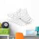Simple Black Web Illustration Wall Mural