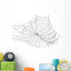 Simple Black Web Illustration Wall Mural