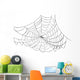 Simple Black Web Illustration Wall Mural
