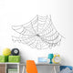 Simple Black Web Illustration Wall Mural