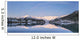 Snowy scenic reflected in the waters of Harrison Lagoon at sunrise Wall Mural