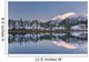 Snowy scenic reflected in the waters of Harrison Lagoon at sunrise Wall Mural
