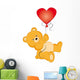 Bear flying Wall Decal