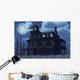 Abandoned Haunted House Moonlight Wall Mural