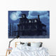 Abandoned Haunted House Moonlight Wall Mural