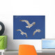 Seagulls Hovering Wall Mural