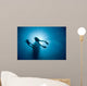 Below Scuba Divers Underwater Wall Decal