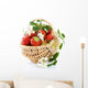Basket of strawberries Wall Decal