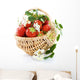 Basket of strawberries Wall Decal