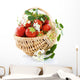 Basket of strawberries Wall Decal