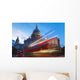 St Paul's Cathedral and light trails Wall Mural