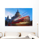 St Paul's Cathedral and light trails Wall Mural