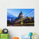 St Paul's Cathedral and light trails Wall Mural
