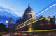 St Paul's Cathedral and light trails Wall Mural