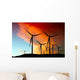 Wind Farm Silhouette Wall Decal