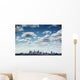 Downtown Los Angeles skyline under blue sky with scenic clouds Wall Mural