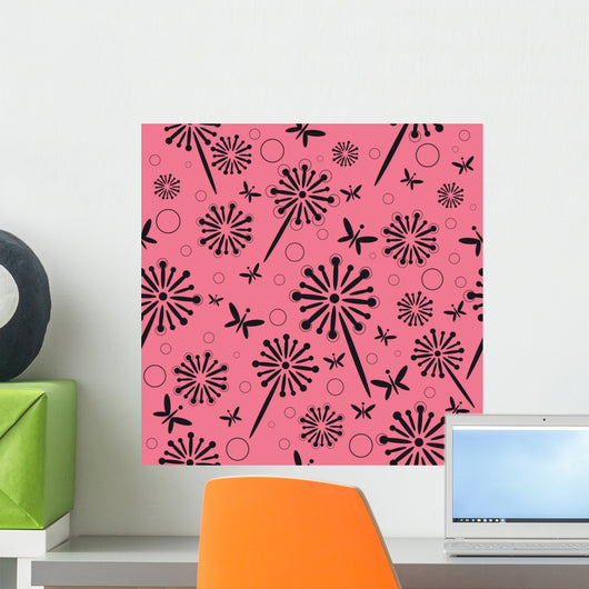 Flowers Background Seamless Wall Decal