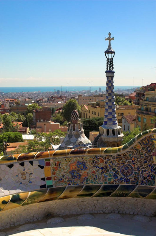 Spice-cake Houses in Park Guell by Antoni Gaudi Wall Mural